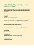 HESI MED-SURG practice exam with verified solutions