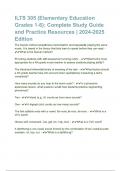 ILTS 305 &lpar;Elementary Education Grades 1-6&rpar;&lowbar; Complete Study Guide and Practice Resources