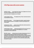 C952 Wgu exam with correct answers