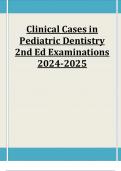 Clinical Cases in Pediatric Dentistry 2nd Ed Examinations 2024-2025