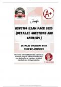 BSW3704 EXAM PACK 2025  &lbrace;DETAILED QUESTIONS AND ANSWERS &rcub;