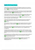 NUR 676 Final Exam Complete Set Review With Correct Answers