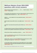 Wellcare Mastery Exam 2024-2025 questions with correct answers