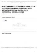 NGN ATI PHARMACOLOGY PROCTORED EXAM 2023&sol; 70 ACTUAL EXAM QUESTIONS WITH DETAILED VERIFIED ANSWERS &lpar;100&percnt; CORRECT&rpar;&sol;A&plus; GRADE ASSURED
