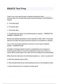 BSACS Test Prep questions and answers