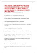 LRA 222 FINAL EXAM NEWEST ACTUAL EXAM WITH COMPLETE QUESTIONS AND CORRECT VERIFIED ANSWERS &lpar;DETAILED ANSWERS&rpar; ALREADY GRADED A&plus; 100&percnt; GUARANTEED TO PASS CONCEPTS&excl;&excl;&excl;