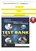 TEST BANK For Gould's Pathophysiology for the Health Professions&comma; 7th Edition By VanMeter and Hubert&comma; All 28 Chapters Covered&comma; Verified Latest Edition