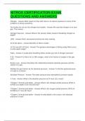 NITROX CERTIFICATION EXAM QUESTIONS AND ANSWERS