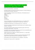 NITROX CLASS PRACTICE EXAM QUESTIONS AND ANSWERS