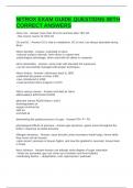 NITROX EXAM GUIDE QUESTIONS WITH CORRECT ANSWERS