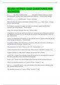 SCUBA NITROX QUIZ QUESTIONS AND ANSWERS