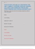 ALL NUR 155 EXAMS&vert;&vert; NUR 155 EXAM 2&4 &vert;&vert; NUR 155 TEST 4 EXAM&vert;&vert; NUR 155 FUNDAMENTALS TEST 4 EXAMS&vert;&vert; NUR 155 MED-SURG TEST 1 EXAM&vert;&vert; ACTUAL EXAM ALL QUESTIONS AND 100&percnt; CORRECT ANSWERS ALREADY GRADED A &vert;&vert; LATEST AND COMPLETE UPDATE 2025 WITH VERIFIED SOLUTIONS