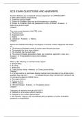 SCS EXAM QUESTIONS AND ANSWERS