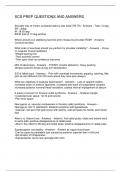 SCS PREP QUESTIONS AND ANSWERS