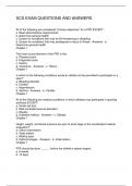 SOUTH CAROLINA EXAM PREP QUESTIONS AND ANSWERS