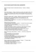SCS EXAM QUESTIONS AND ANSWERS