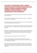 LSUS MHA 710 ECONOMICS EXAM 1 NEWEST ACTUAL EXAM WITH COMPLETE QUESTIONS AND CORRECT VERIFIED ANSWERS &lpar;DETAILED ANSWERS&rpar; ALREADY GRADED A&plus; 100&percnt; GUARANTEED TO PASS CONCEPTS&excl;&excl;&excl;