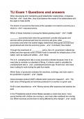 TLI Exam 1 Questions and answers
