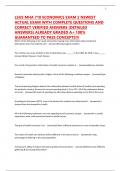 LSUS MHA 710 ECONOMICS EXAM 2 NEWEST ACTUAL EXAM WITH COMPLETE QUESTIONS AND CORRECT VERIFIED ANSWERS &lpar;DETAILED ANSWERS&rpar; ALREADY GRADED A&plus; 100&percnt; GUARANTEED TO PASS CONCEPTS&excl;&excl;&excl;