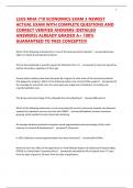 LSUS MHA 710 ECONOMICS EXAM 3 NEWEST ACTUAL EXAM WITH COMPLETE QUESTIONS AND CORRECT VERIFIED ANSWERS &lpar;DETAILED ANSWERS&rpar; ALREADY GRADED A&plus; 100&percnt; GUARANTEED TO PASS CONCEPTS&excl;&excl;&excl;