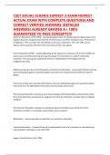 CSET SOCIAL SCIENCE SUBTEST 2 EXAM NEWEST ACTUAL EXAM WITH COMPLETE QUESTIONS AND CORRECT VERIFIED ANSWERS &lpar;DETAILED ANSWERS&rpar; ALREADY GRADED A&plus; 100&percnt; GUARANTEED TO PASS CONCEPTS&excl;&excl;&excl;