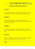 UTA NURS 5333 TEST 1 QUESTIONS AND ANSWERS 2025