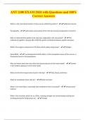 ANT 2100 EXAM 2024 with Questions and 100&percnt; Correct Answers