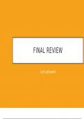 Final HESI Exam Review 