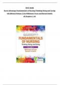 TEST BANK for Davis Advantage Fundamentals of Nursing Thinking Doing and Caring 4th Edition &lpar;Volume 2&rpar; by Wilkinson Treas and Barnett Smith all chapters 1-46