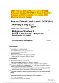 2024 Pearson Edexcel Level 1&sol;Level 2 GCSE  Religious Studies B PAPER 1&colon; Area of Study 1 &ndash;  Religion and Ethics Option 1C &ndash; Islam&period; With  Marking Scheme Merged  Pearson Edexcel Level 1&sol;Level 2 GCSE &lpar;9&ndash;1&rpar;  Thursday 9 May 2024 