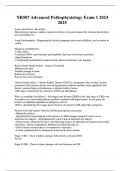 NR507 Advanced Pathophysiology Exam 1 2024 2025
