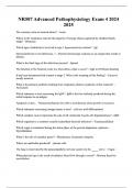 NR507 Advanced Pathophysiology Exam 4 2024 2025