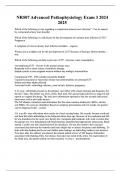 NR507 Advanced Pathophysiology Exam 3 2024 2025