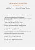 URBS 230 FINAL EXAM Study Guide&period;