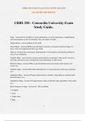 URBS 250 - Concordia University Exam Study Guide&period;