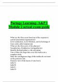 Portage Learning- A&P 1 Module 2 actual exam guide