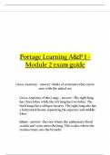 Portage Learning A&P 1 - Module 2 exam guide