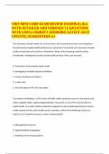 UWF MPH COMP EXAM REVIEW EXAMPLE&vert; ALL WITH DETAILED AND VERIFIED 72 QUESTIONS WITH 100&percnt; CORRECT ANSWERS&vert; LATEST 2025 UPDATE&vert; GUARANTEED A&plus;