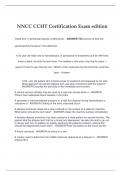 CCHT Exam &lpar;2024 &sol; 2025&rpar; Updated Questions and Verified Answers&comma; 100&percnt; Guarantee Pass Score
