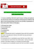 ATI Fluid and Electrolytes Questions And Answers 100&percnt; Guarantee Pass