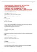 NURS 242 FINAL EXAM LATEST WITH ACTUAL QUESTIONS AND CORRECT VERIFIED ANSWERS&sol;100&percnt; GUARANTEED TO PASS CONCEPTS&sol;ALREADY GRADED A&plus; &sol;BRAND NEW&excl;&excl;&excl;