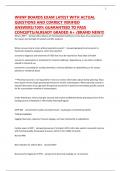 WHNP BOARDS EXAM LATEST WITH ACTUAL QUESTIONS AND CORRECT VERIFIED ANSWERS&sol;100&percnt; GUARANTEED TO PASS CONCEPTS&sol;ALREADY GRADED A&plus; &sol;BRAND NEW&excl;&excl;&excl;