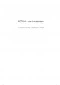 HESI 246 - practice Questions and Answers &vert;100&percnt; Verified Correct Answers &vert; complete solution &vert; Grade A&plus;
