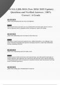 NCOA LDR-301S Questions and Answers &vert;100&percnt; Verified Correct Answers &vert; complete solution &vert; Grade A&plus;