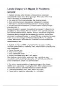 Lewis Chapter 41  Upper GI Problems NCLEX Questions and answers