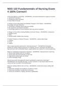 NSG 122 Fundamentals of Nursing Exam 4 100&percnt; Correct&excl;&excl;