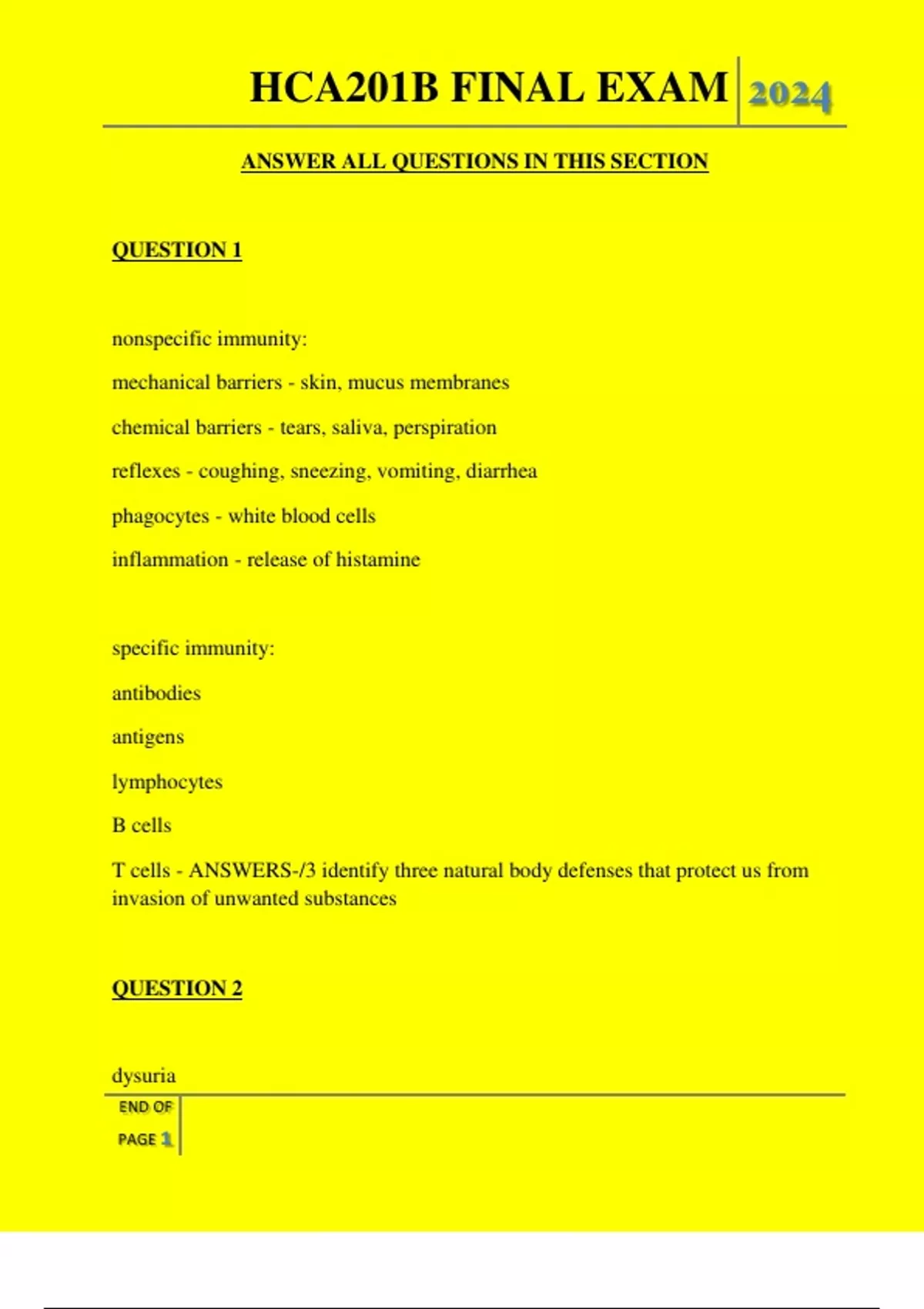 ONS/ONCC CHEMOTHERAPY IMMUNOTHERAPY CERTIFICATE QUESTIONS AND ANSWERS