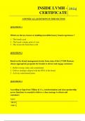 INSIDE LVMH - CERTIFICATE QUESTIONS AND ANSWERS 2025