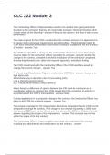 CLC 222 Module 3 Questions and Answers Correct
