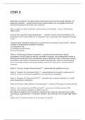 COR 2 QUESTIONS AND ANSWERS FULLY SOLVED